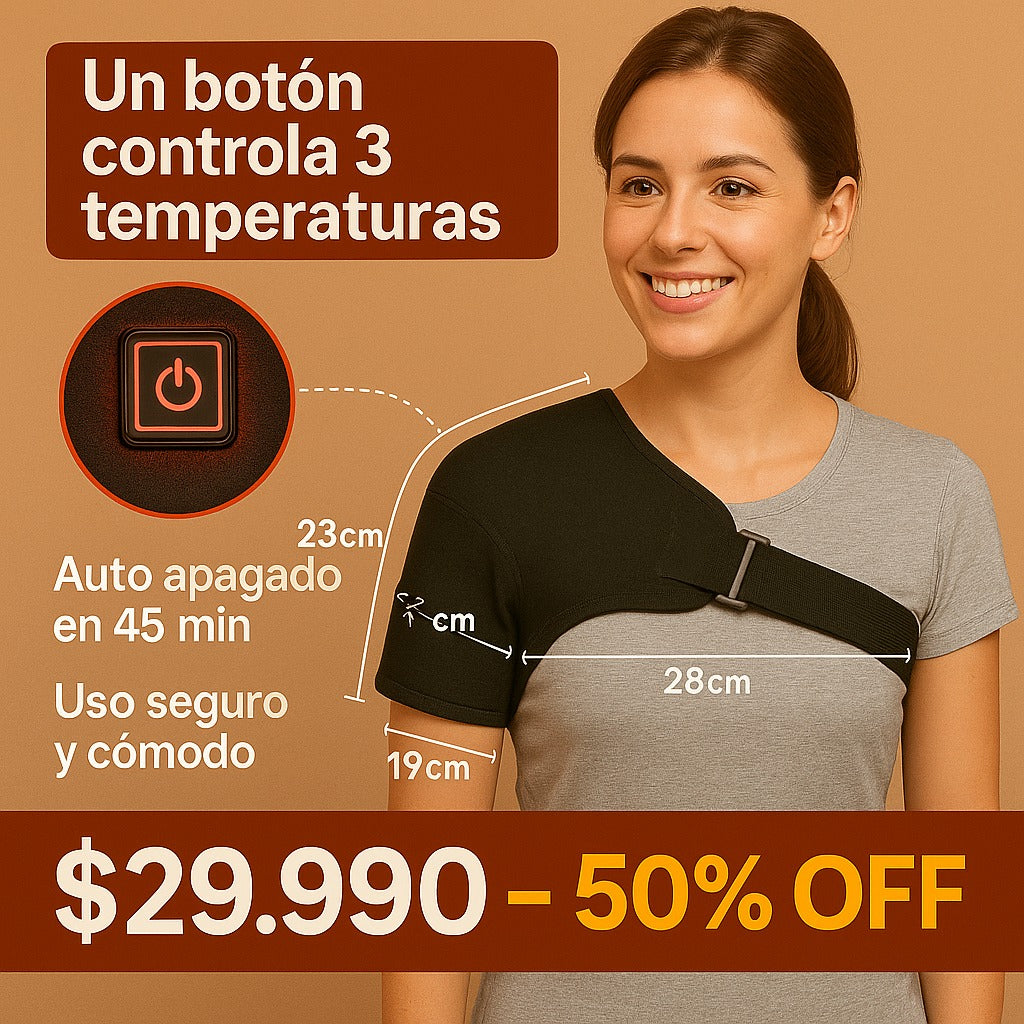 Hombrera Térmica Recargable - Alivia Dolor Evita Cirugías